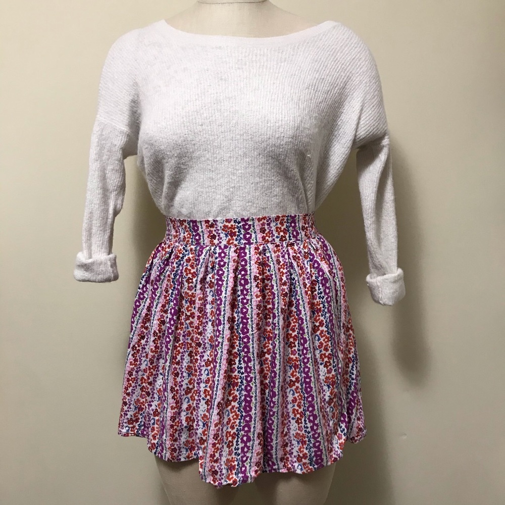 floral print skirt
